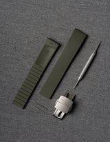 Olive FKM rubber qatch strap