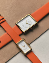 Orange square watches