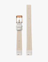 Symmetria Series - Offwhite Leather Watch Strap