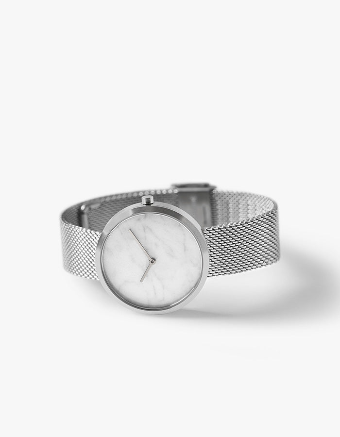 Silver mesh watches for women