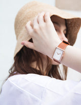 Brown square watches for men