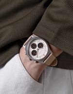 MUS SOLAR C-01 NATURAL 40MM + KHAKI PARACHUTE STRAP SET
