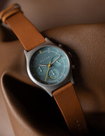 MUS SOLAR C-02 BROWN 40MM + GRAY PARACHUTE STRAP SET