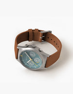 MUS SOLAR C-02 BROWN 40MM + GRAY PARACHUTE STRAP SET