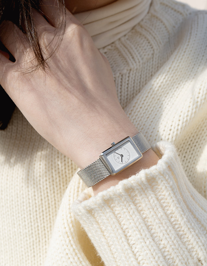 Mesh square watches for women