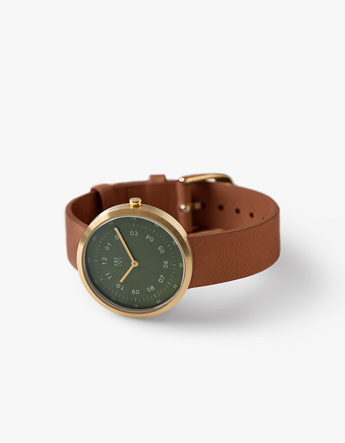 Dusty Olive minimalist womens watch