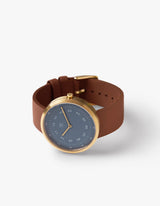 Blue minimalist watches men