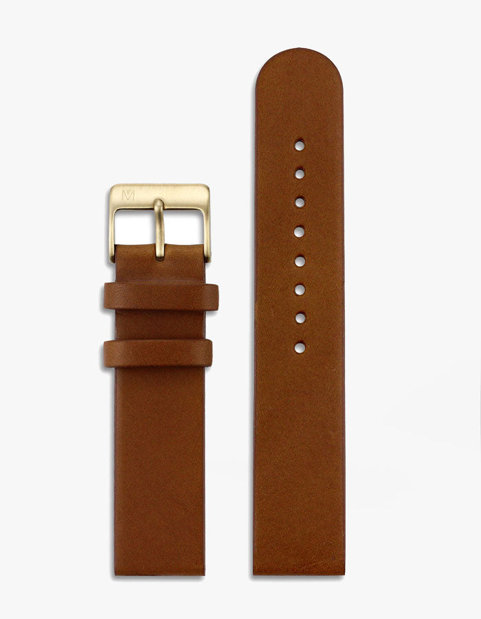 Brown leather watch bands