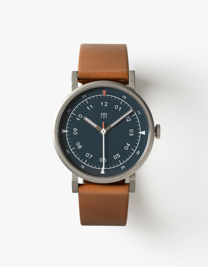 mens brown leather watches