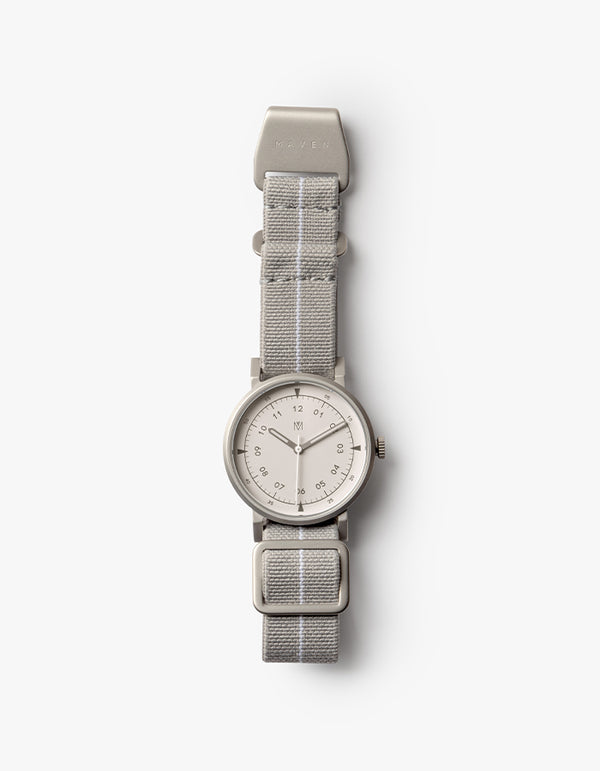 Gray minimalist womens watch