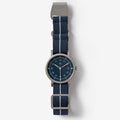 Navy minimalist womens watch