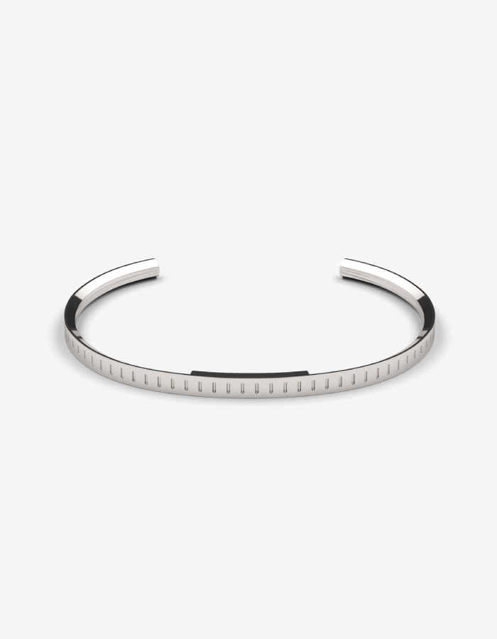The Minute Cuff, Polished Silver
